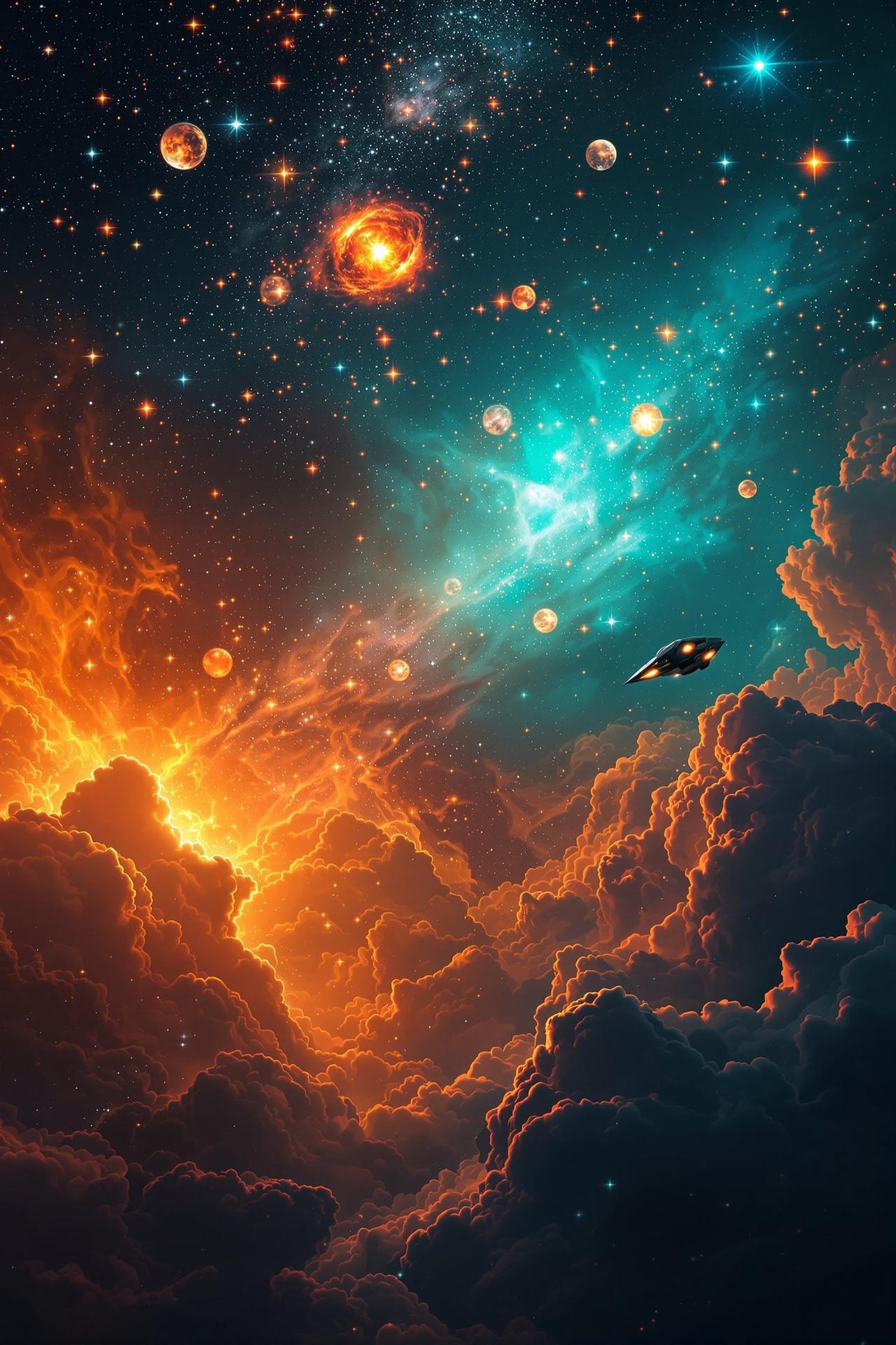 欢娱影视独家呈现电影《星际回响》高清海报,科幻冒险巨制